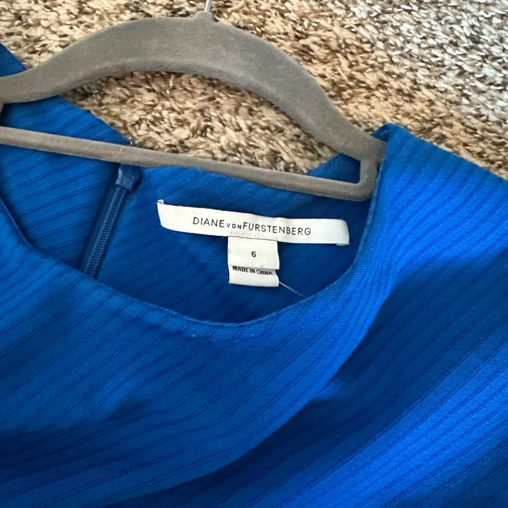 Diane Von Furstenberg Blue‎ Sleeveless Dress - Picture 10 of 15